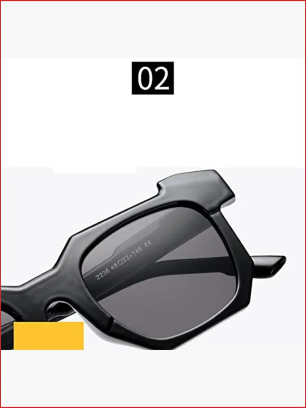 Retro Square Unisex Sunglasses UV400 Protected Medium